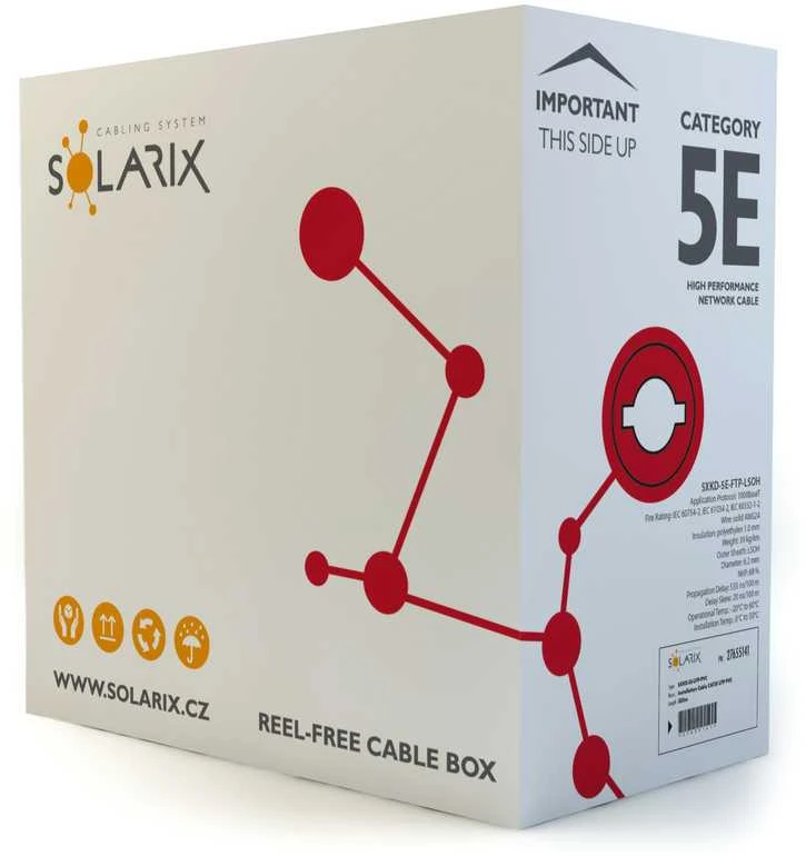 SLX Solarix cat.5e instaliacijos kabelis, 305 m (SXKD-5E)