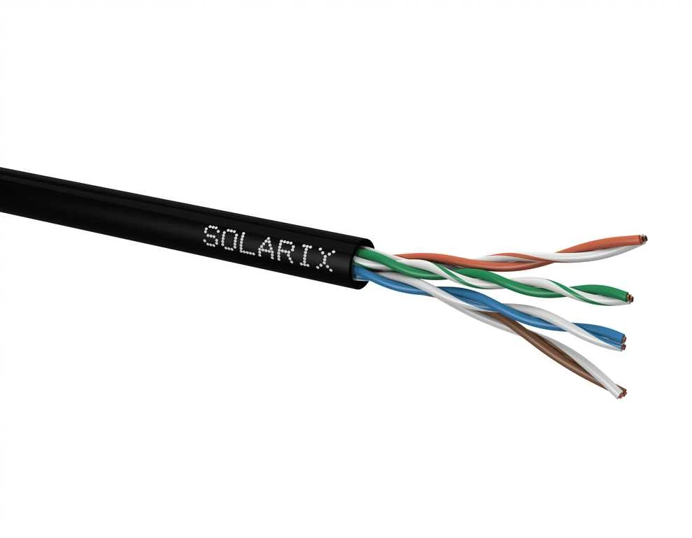 SLX Solarix CAT5E UTP PE FC instaliacijos kabelis