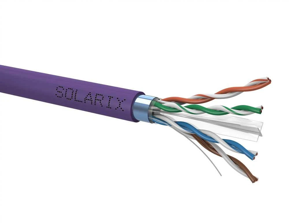 Solarix montavimas CAT6 FTP LSOH viela 500m / dėžutė (SXKD-6-FTP-LSOH)