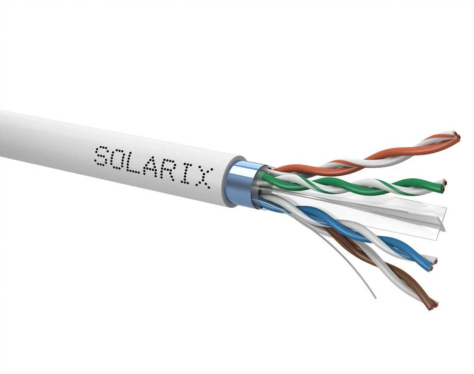 SXKD-6-FTP-PVC Solarix CAT6 FTP PVC Eca instaliacinis kabelis 500 m/ritė