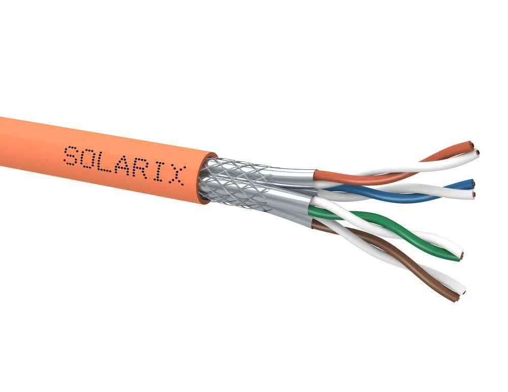 „Solarix Kabelis SSTP“ instaliacinis kabelis, Cat7, vientisas, LSOH, spiralė 500 m SXKD-7-SSTP-LSOH