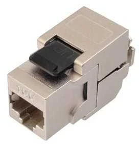Solarix 10G samořezný Keystone CAT6A STP RJ45 SXKJ-10G-STP-BK-SA
