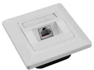 Solarix 1 x RJ45 baltas pleistras (SX9-1-5E-UTP- WH)