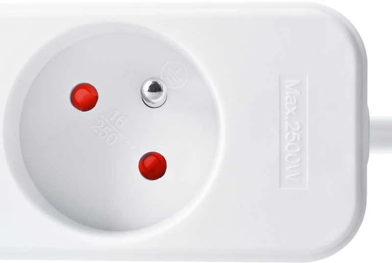 Solight ilgintuvas, 3 kištukiniai lizdai, baltas, 3m