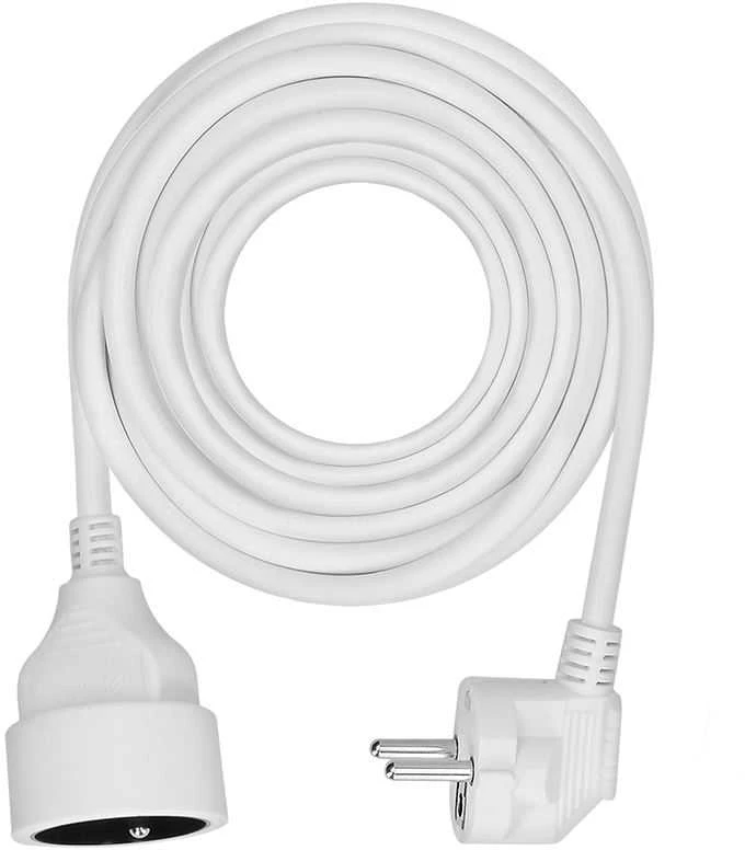 Solight prailginimo laidas - jungtis, 1 lizdas, 7m, 3 x 1mm2, baltas