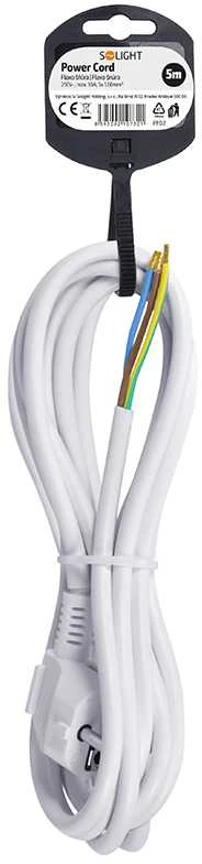 Solight PF02 flekso laidas 5m baltas