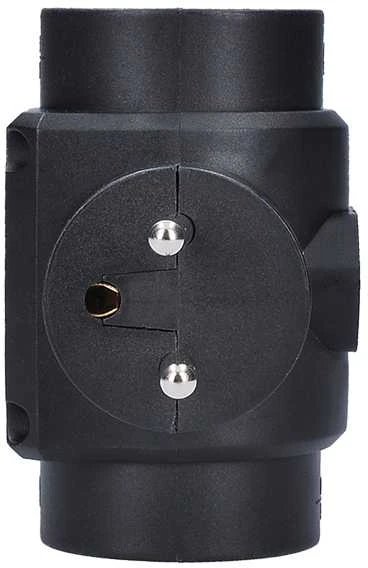 Solight hub, 2,5A + 2x 10A, juodas
