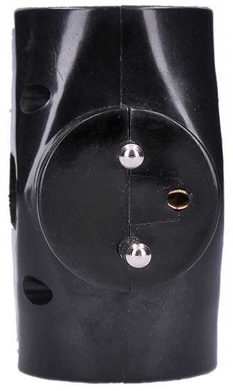 Solight hub, 2,5A + 2x 10A, juodas