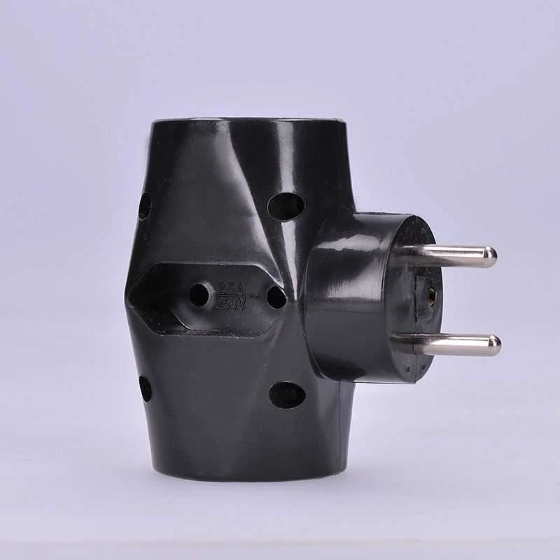 Solight hub, 2,5A + 2x 10A, juodas