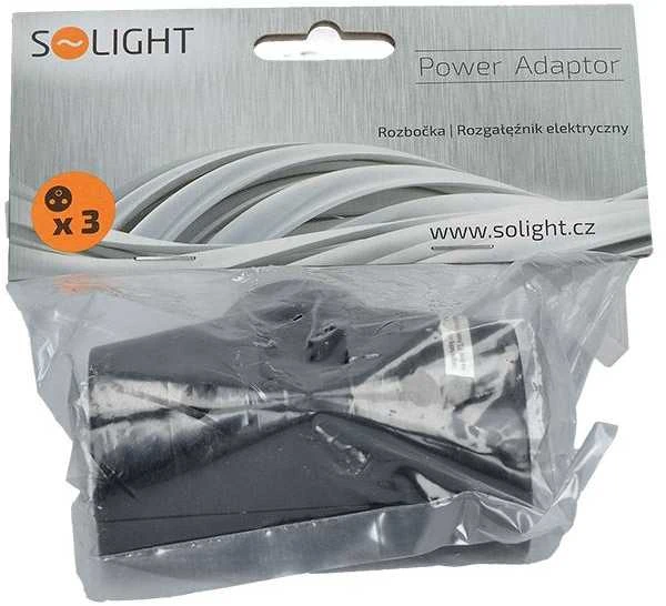 Solight hub, 2,5A + 2x 10A, juodas
