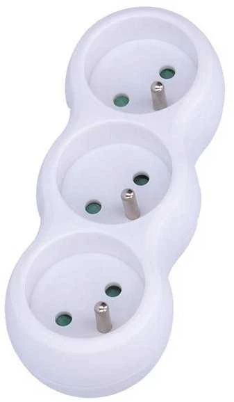 Solight hub, 3 x 10A, baltas
