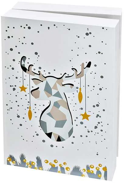 Solight LED dekoracinis advento kalendorius - knyga, 8x LED, 40x30cm, 2x AAA