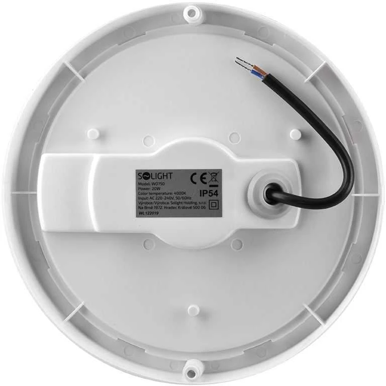 Solight LED lauko apšvietimas apvalus, 20W, 1500lm, 4000K, IP54, 20cm