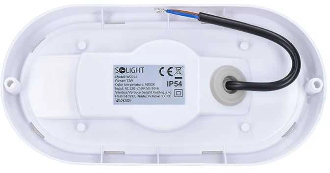 Solight LED lauko apšvietimas ovalus, 13W, 910lm, 4000K, IP54, 21cm
