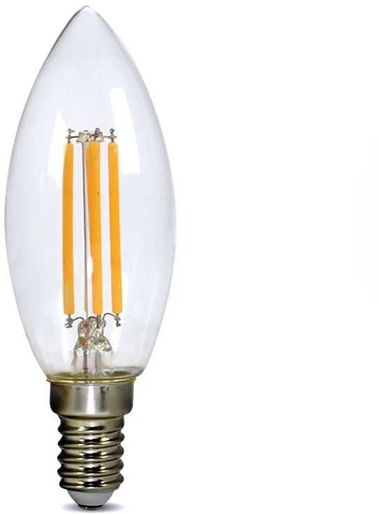 Solight LED lemputė retro, žvakė 4W, E14, 3000K, 360°, 440lm