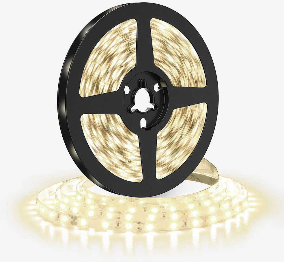 Solight LED light strip 5m, 120LED/m, 10W/m, 1100lm/m, IP20, neutral baltas