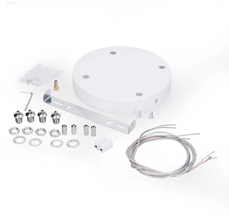 „Solight“ LED šviestuvas su nuotolinio valdymo pultu „Estela Baltas UGR“, 40 W, 4300 lm, 40 cm, URG < 19, pakabinamas ir virštinkinis
