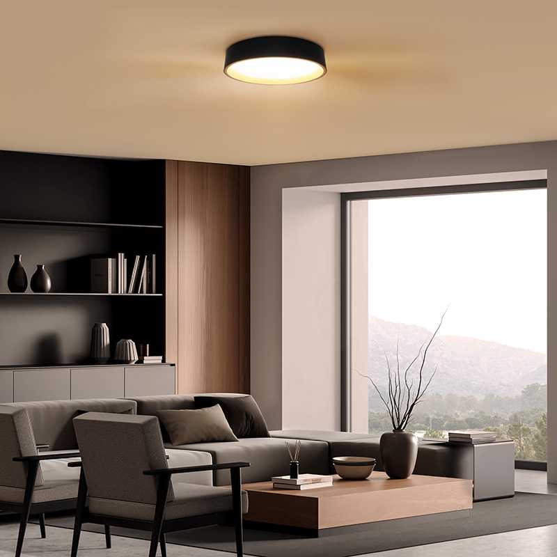 „Solight“ LED šviestuvas su nuotolinio valdymo pultu „Larios Juodas“, 48 W, 3360 lm, 39 cm, keičiantis spalvą, reguliuojamas ryškumas