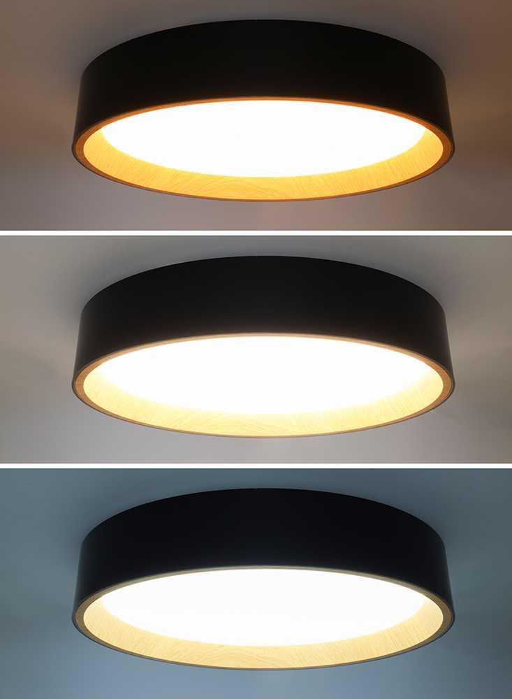 „Solight“ LED šviestuvas su nuotolinio valdymo pultu „Larios Juodas“, 48 W, 3360 lm, 39 cm, keičiantis spalvą, reguliuojamas ryškumas
