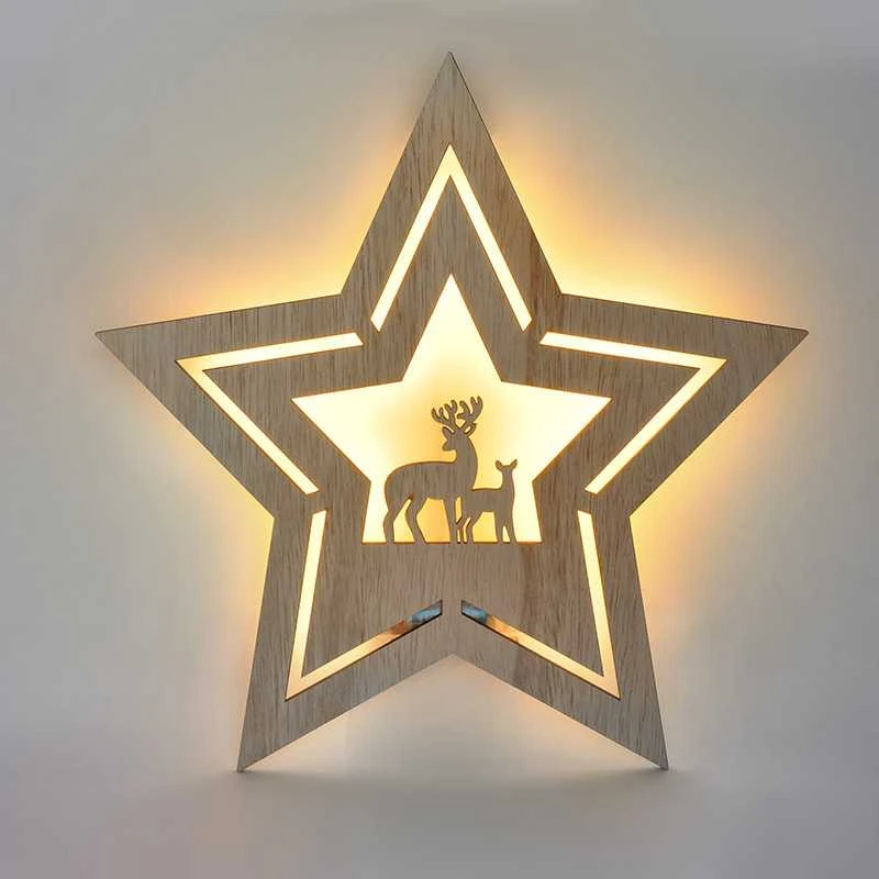Solight LED sienų dekoravimo puansetija, 24x LED, 2x AA