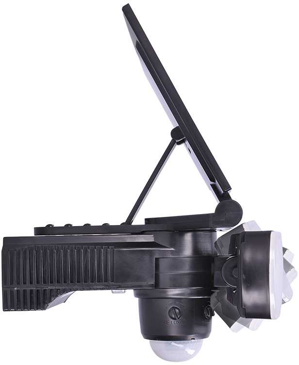 Pakabinamas šviestuvas Solight LED saulės šviestuvas su jutikliu, 8W, 600lm, Li-on, juodas