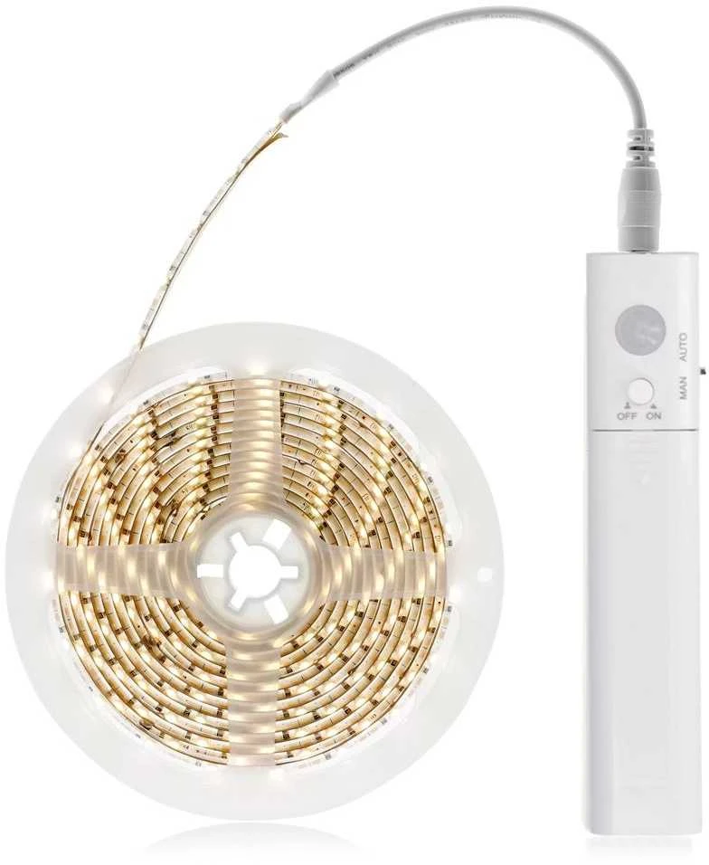 Solight LED šviesos juosta su judesio jutikliu, 1m, 4x AAA