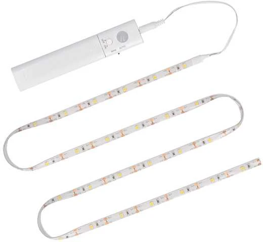 Solight LED šviesos juosta su judesio jutikliu, 1m, 4x AAA