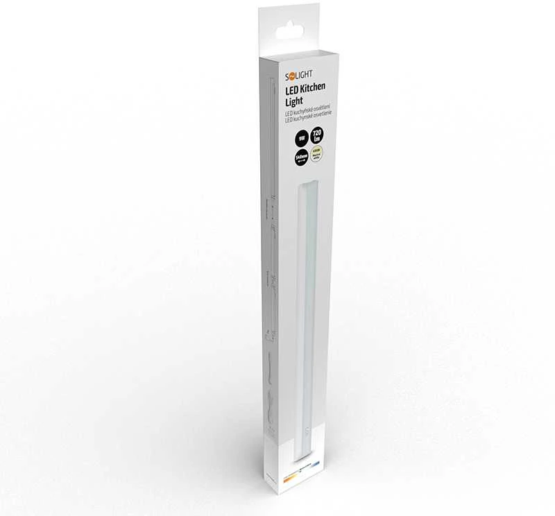 Solight LED virtuvės šviestuvas T5, jungiklis, 9W, 4100K, 54cm