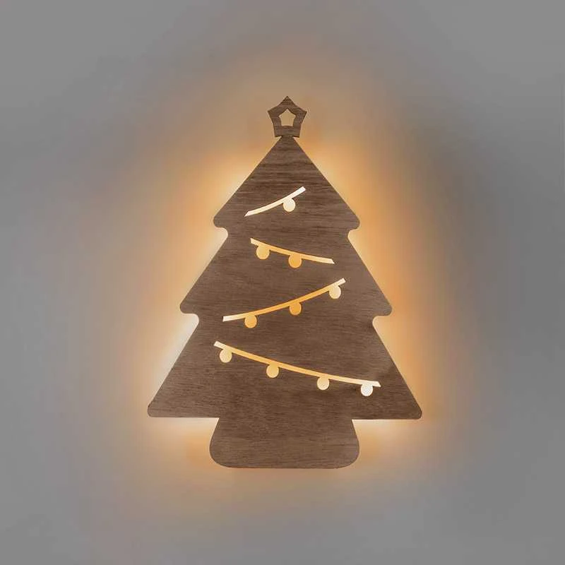 Solight LED sienų puošmena Kalėdų eglutė, 24x LED, 2x AA