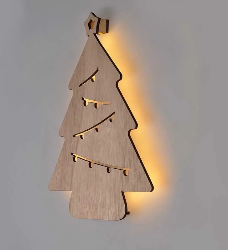 Solight LED sienų puošmena Kalėdų eglutė, 24x LED, 2x AA