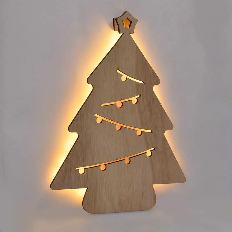Solight LED sienų puošmena Kalėdų eglutė, 24x LED, 2x AA