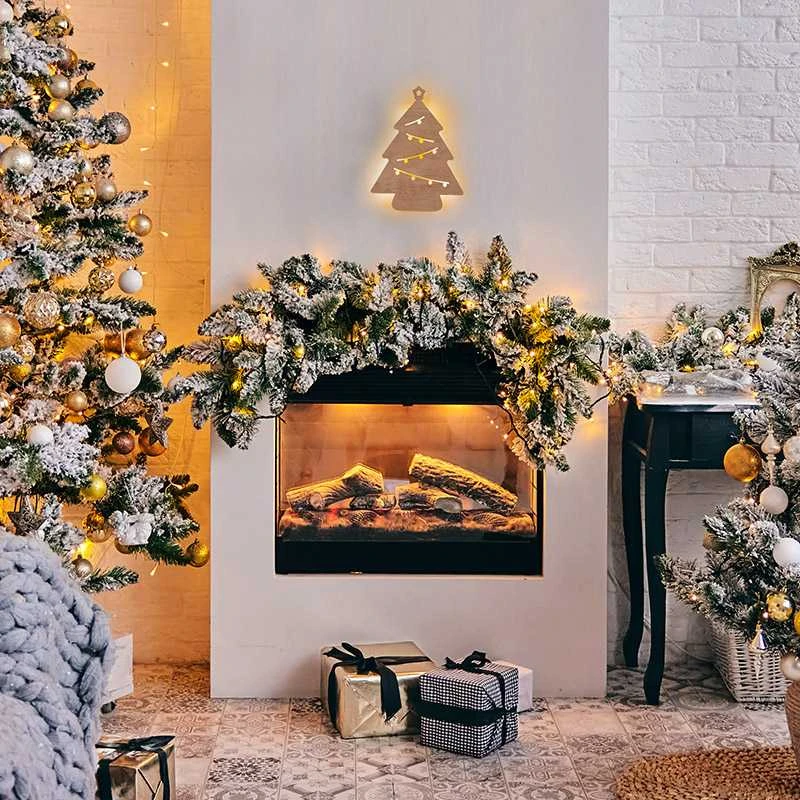 Solight LED sienų puošmena Kalėdų eglutė, 24x LED, 2x AA