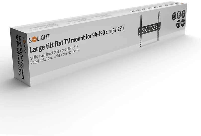 Solight 1MN40 didelis pakreipiamas laikiklis plokščiam televizoriui nuo 94 iki 165 cm (37" - 65")