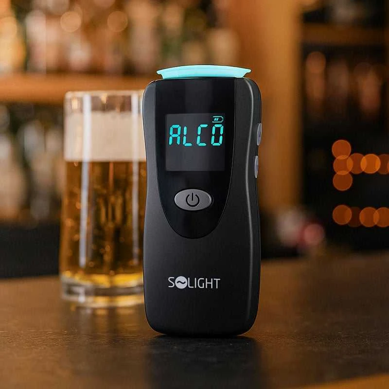 Alkotesteris Solight 1T08 su skaitmeniniu ekranu