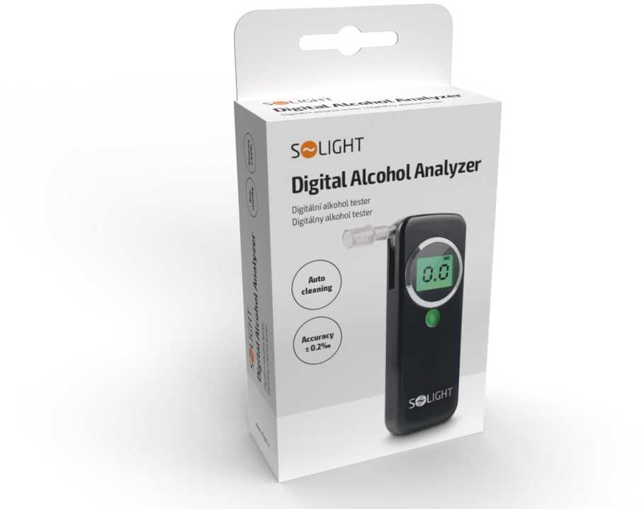 Solight Silpnas alkotesteris, 0,0 - 1,5‰ BAC, 0,2‰ jautrumas