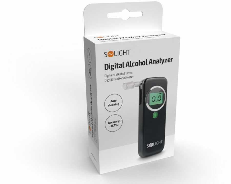Solight Silpnas alkotesteris, 0,0 - 1,5‰ BAC, 0,2‰ jautrumas