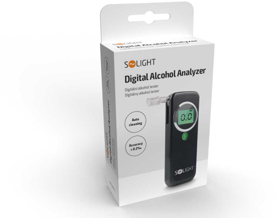 Solight Silpnas alkotesteris, 0,0 - 1,5‰ BAC, 0,2‰ jautrumas