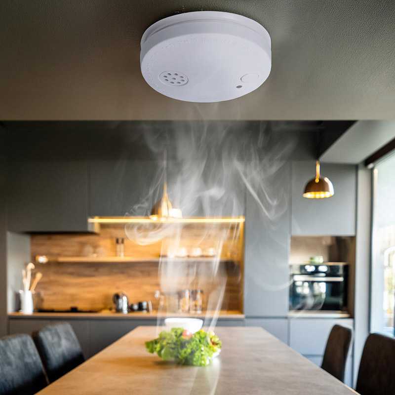 „Solight 1D33“ dūmų detektorius + signalizacija, baltas
