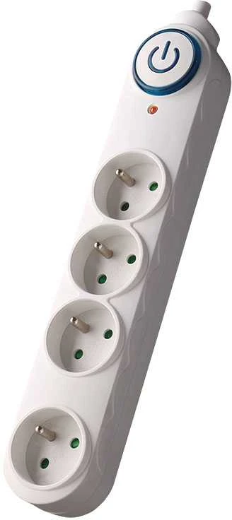 Solight Apsauga nuo viršįtampių, 150J, 4 lizdai, 1,5m, baltas