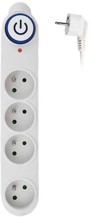 Solight Apsauga nuo viršįtampių, 150J, 4 lizdai, 1,5m, baltas