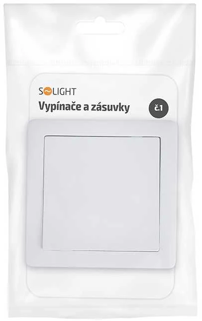 Solight 5B102 jungiklis Slim Nr. 1 vieno poliaus baltas