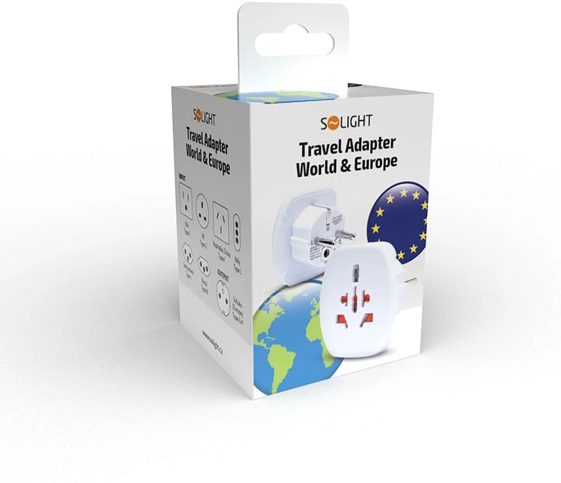 Solight PA02 kelioninis adapteris užsieniečiams Čekijoje
