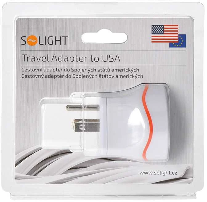 Solight kelioninis adapteris, skirtas naudoti JAV