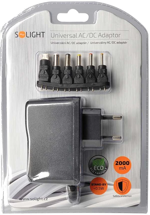 Solight adapteris su keičiamais antgaliais