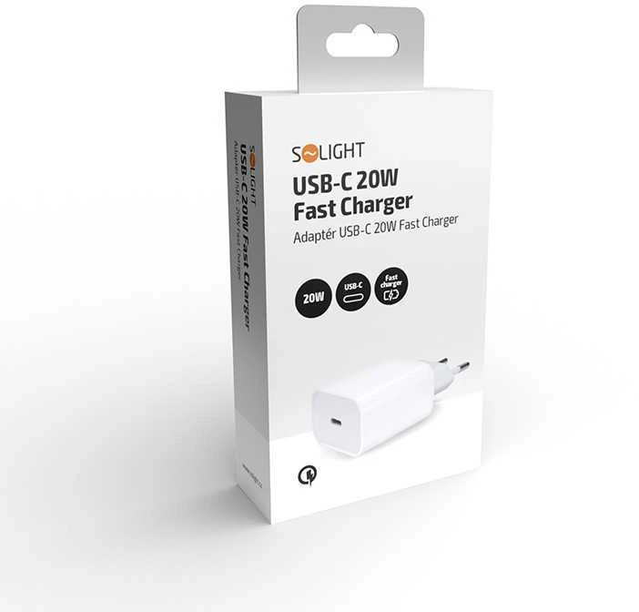 Solight 20W USB-C adapteris pakuotėje