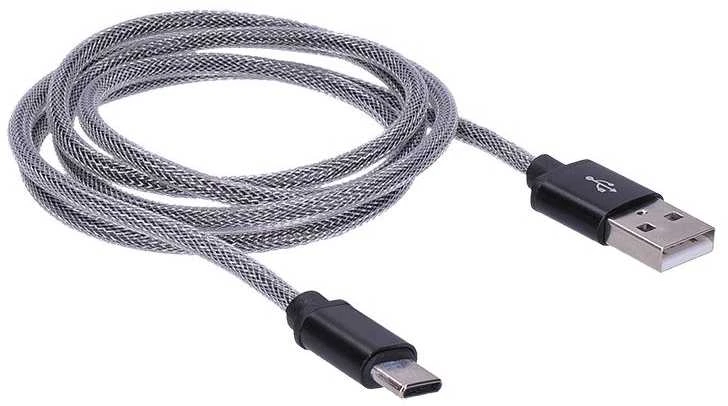 „Solight“ USB-C laidas, USB 2.0 A jungtis - USB-C 3.1 jungtis, silikoninis, 1 m