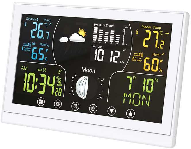 Solight weather station TE110 baltas