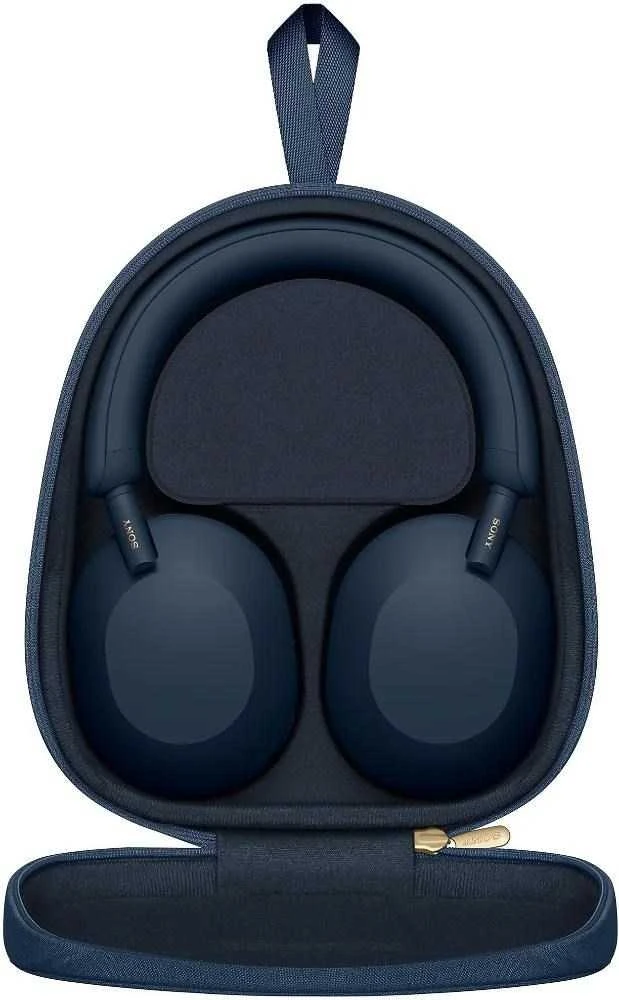Belaidės ausinės Sony WH-1000XM5 su triukšmo slopinimo technologija, Mėlynos