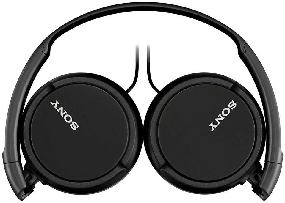 Sulankstomos ausinės Sony MDR-ZX110AP su mikrofonu, Juodos
