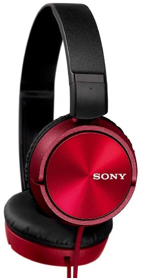 Laidinės ausinės Sony MDR-ZX310R, juodos/raudonos spalvos